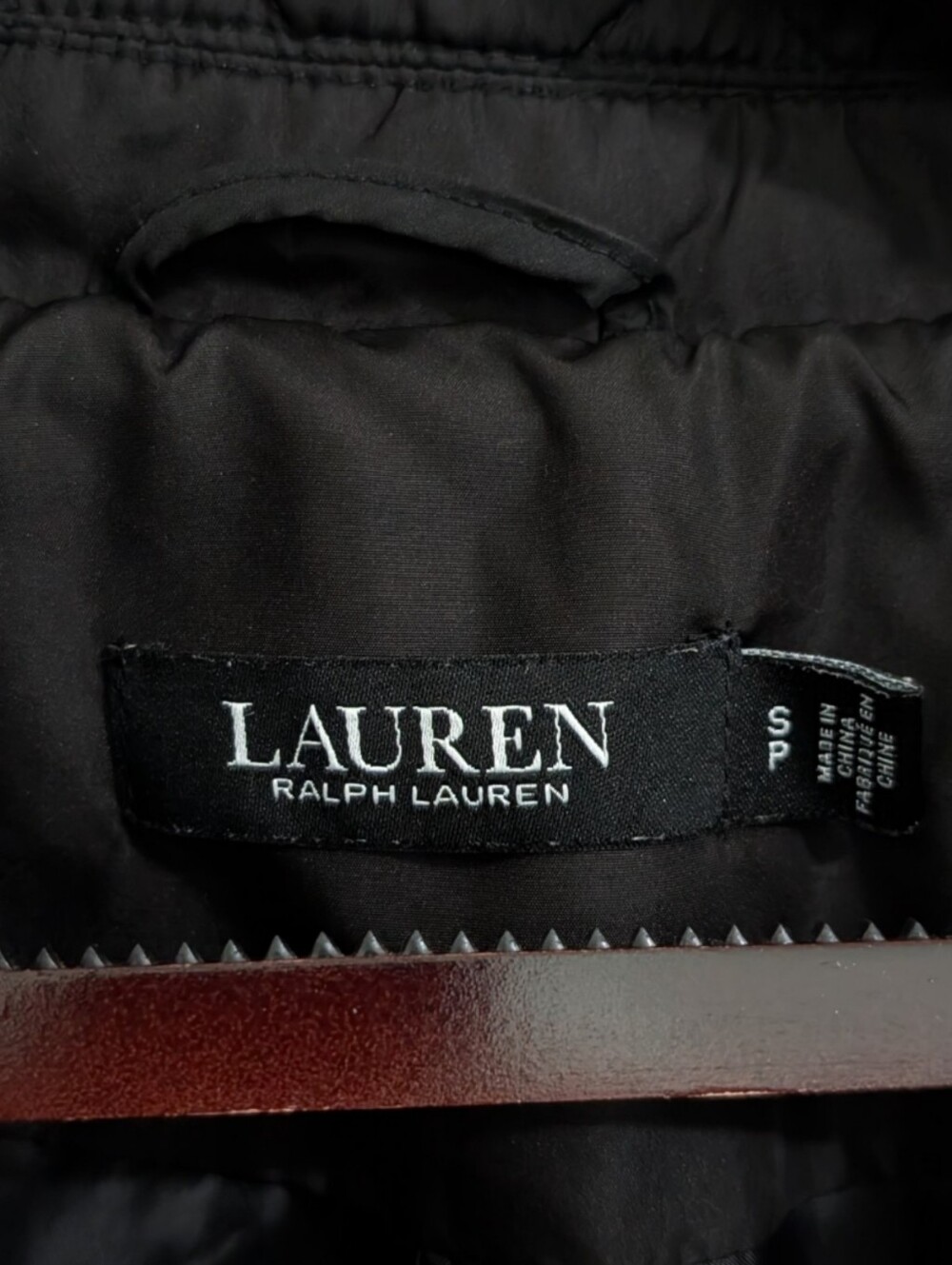 Lauren Ralph Lauren Black Diamond Quilted Snap Jacket Size S Petite - Picture 10 of 11